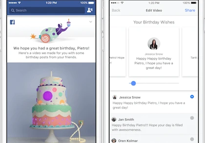 Tính năng chúc mừng sinh nhật độc đáo từ Facebook