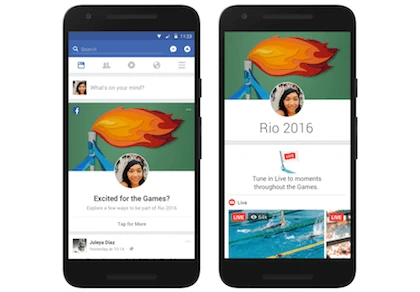 Cùng Facebook thể hiện tinh thần Thế vận hội mùa hè Rio 2016