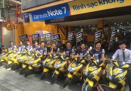 TGDĐ tổ chức Roadshow Note 7 tại nhiều tỉnh thành