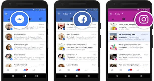 Quản lý tin nhắn Messenger, Instagram trong một nơi