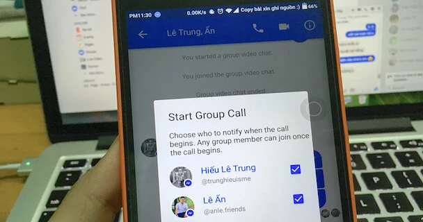 Cách gọi video theo nhóm trên Messenger