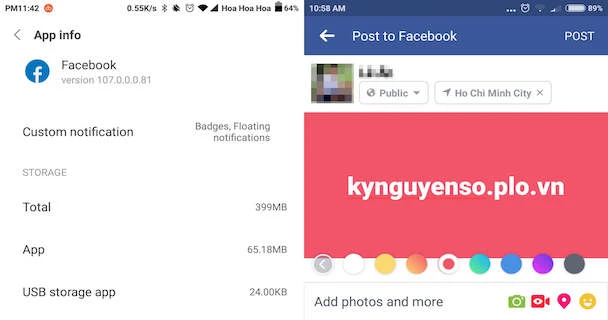 Kích hoạt tính năng viết status Facebook nhiều màu sắc