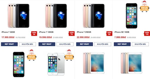 iPhone 7 giảm giá 1,7 triệu đồng
