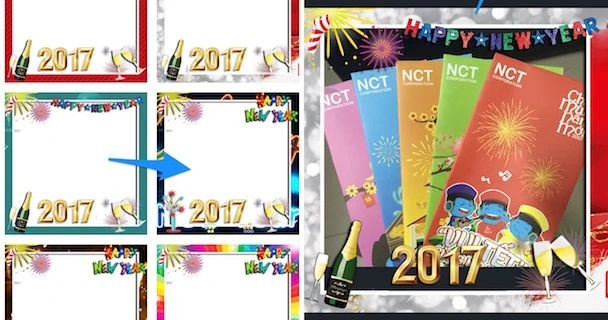 Bộ sưu tập khung ảnh đẹp mắt cho năm mới