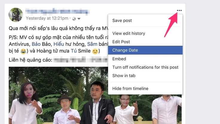 Facebook bất ngờ không cho phép xóa status đã đăng