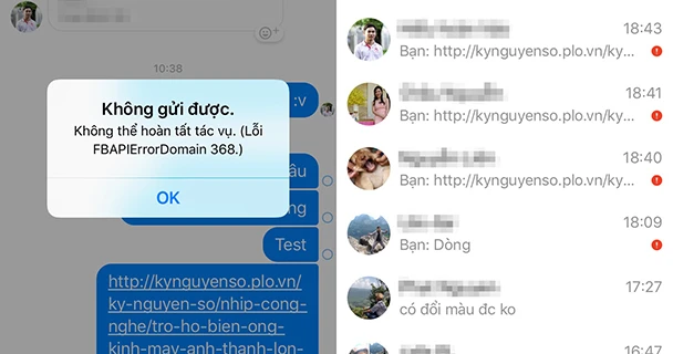 Facebook Messenger bất ngờ gặp sự cố nghiêm trọng