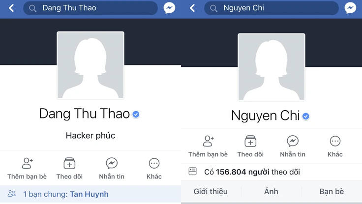 Facebook Đặng Thu Thảo, Khả Ngân, Nam Thư... bị hack