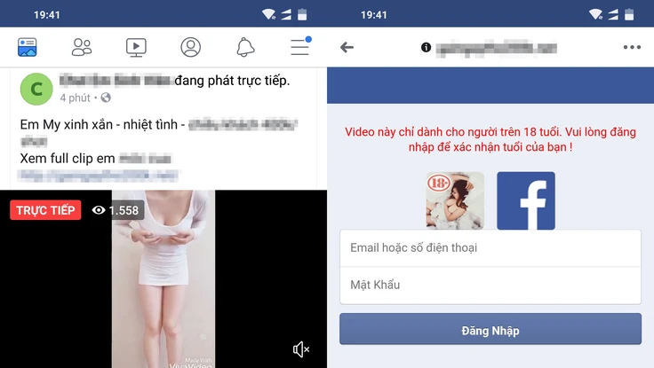 Mất tài khoản Facebook vì xem video khiêu dâm