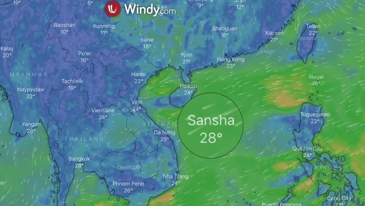  Ứng dụng thời tiết hiển thị sai tên quần đảo Hoàng Sa của VN