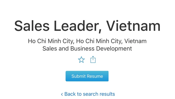 Apple bất ngờ tuyển trưởng phòng kinh doanh tại Việt Nam