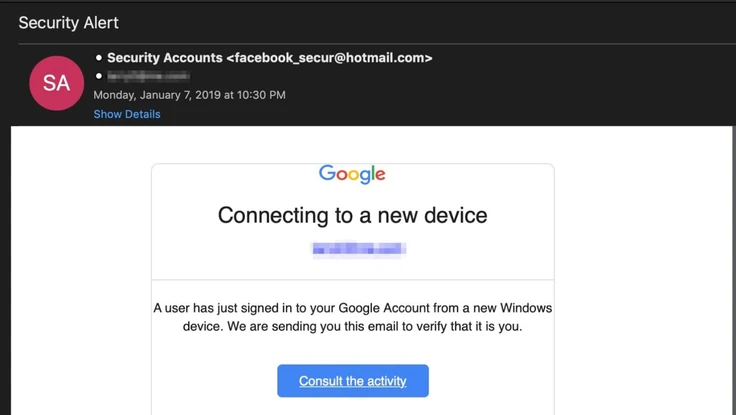 Chiêu lừa mới đánh cắp tài khoản Google, Facebook