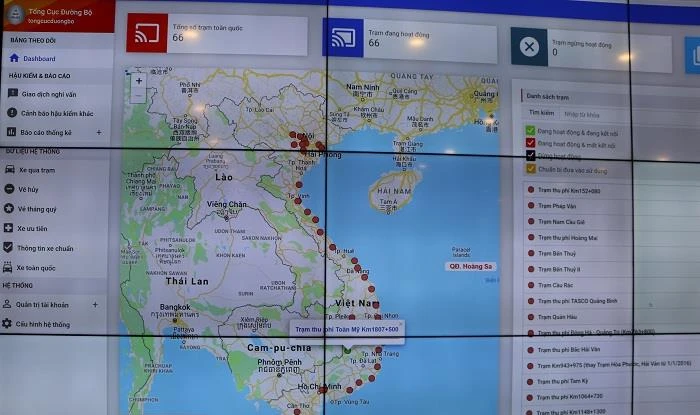 Cách giám sát các trạm thu phí BOT bằng smartphone