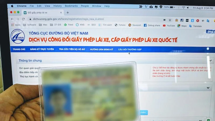 Hướng dẫn cách đăng ký giấy phép lái xe quốc tế tại nhà 