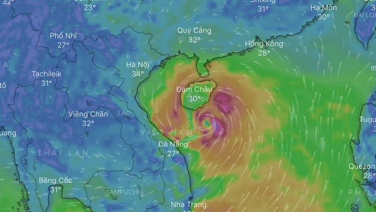 Cách theo dõi đường đi của cơn bão số 4 (Podul)