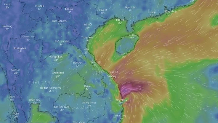 Cách theo dõi đường đi của cơn bão số 5 bằng điện thoại