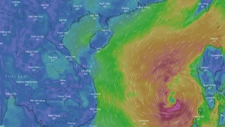 Cách theo dõi đường đi của cơn bão số 6 (Nakri)