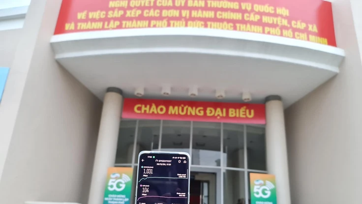 Người dân thành phố Thủ Đức đã có thể sử dụng mạng 5G