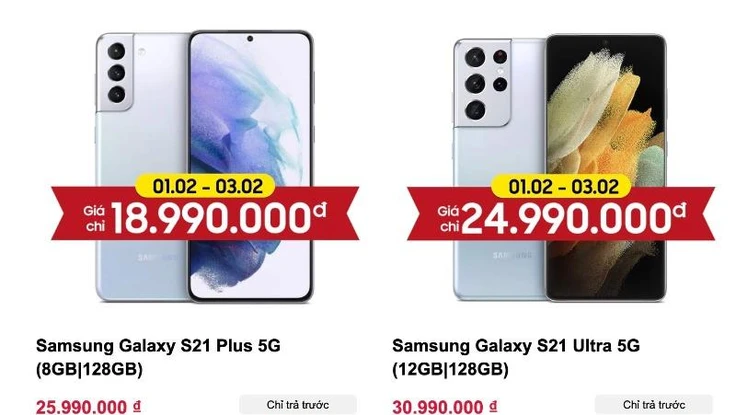 Ra mắt nửa tháng, Galaxy S21+ và S21 Ultra đã giảm giá 7 triệu