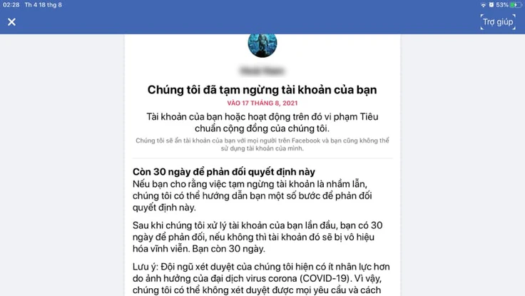 Đây là nguyên nhân khiến nhiều người bị khóa tài khoản Facebook