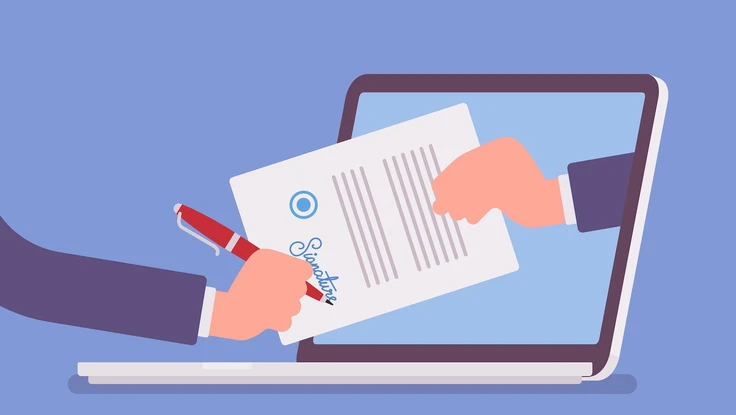 Cách ký tên khi thực hiện các thủ tục hành chính qua mạng