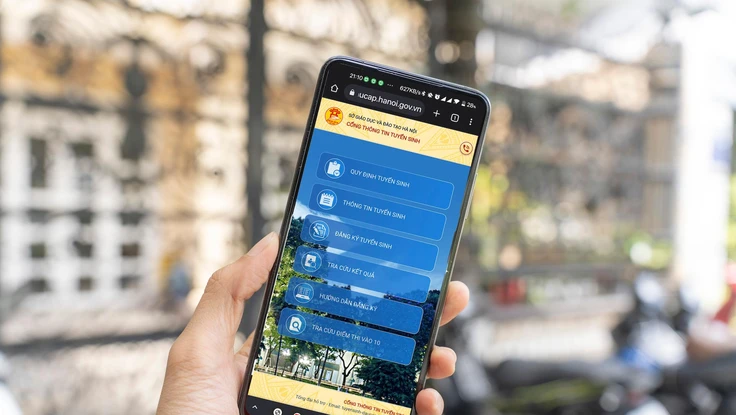 Cách đăng ký trực tuyến vào trường mầm mon, lớp 1, lớp 6 và lớp 10