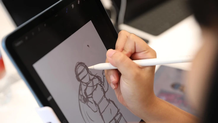 Độc đáo cuộc thi vẽ tranh trên iPad