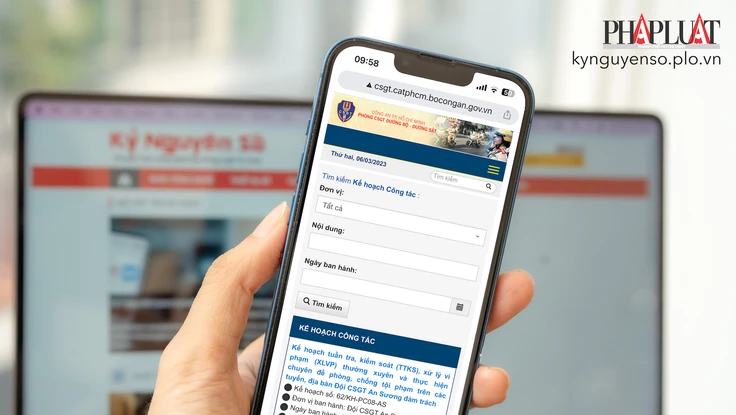 Cách tra cứu online kế hoạch công tác kiểm tra công khai của CSGT