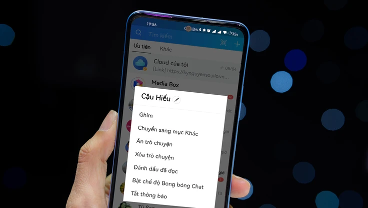 Cách ẩn tin nhắn riêng tư trên Zalo