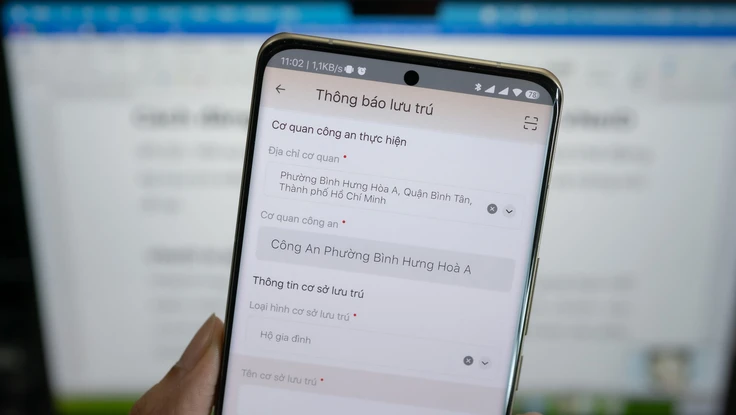 Cách đăng ký lưu trú trên ứng dụng VNeID 