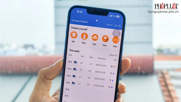 Dùng thử ứng dụng đo chỉ số tia cực tím của Liên Hiệp Quốc