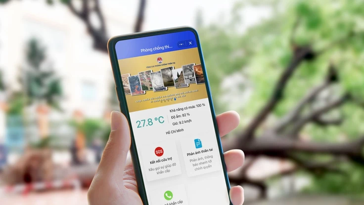 Cách nhận cảnh báo mưa bão bằng Zalo
