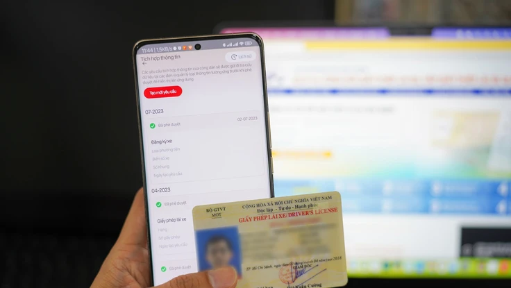 Sửa lỗi không thể tích hợp giấy phép lái xe vào VNeID