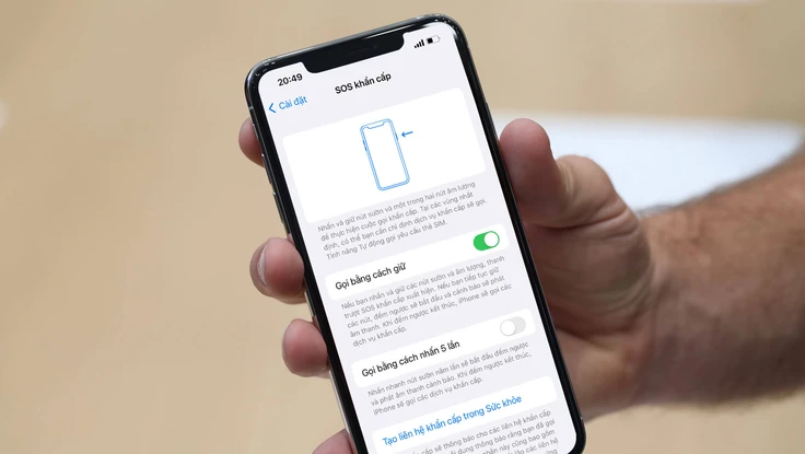 kết nối vệ tinh trên iphone