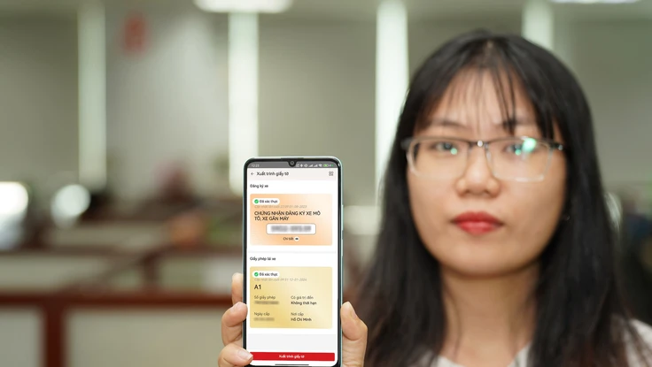 Cách xuất trình GPLX trên VNeID từ ngày 1-6-2024
