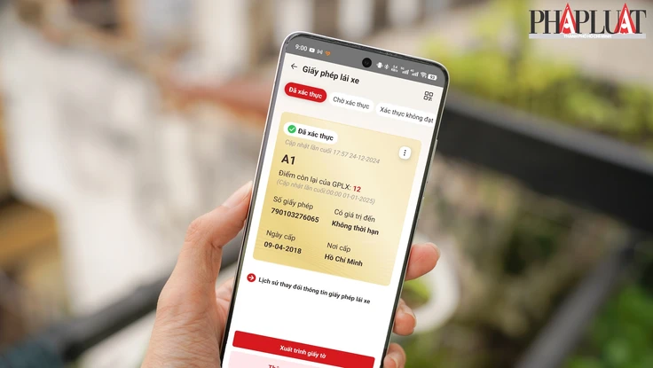 Cách xem điểm GPLX mới nhất trên ứng dụng VNeID 2.1.15 