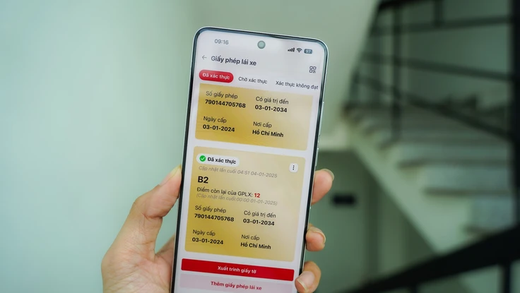 Cách tách GPLX ô tô và xe máy trên ứng dụng VNeID