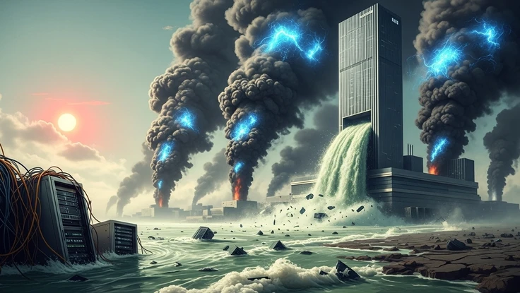 Bất ngờ với khối lượng nước và khí thải nhà kính được tạo ra khi hỏi AI một lần