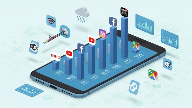 Tin công nghệ 6-8: Danh sách 5 ứng dụng ‘ngốn’ dữ liệu di động nhiều nhất