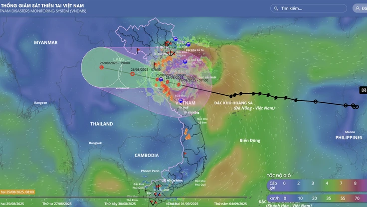 Cách theo dõi trực tiếp bão số 5 bằng hệ thống giám sát thiên tai Việt Nam
