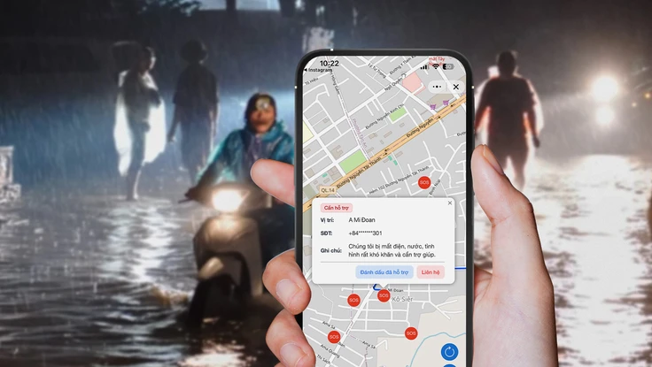 Cách gửi tín hiệu cứu trợ trong vùng lũ bằng Zalo