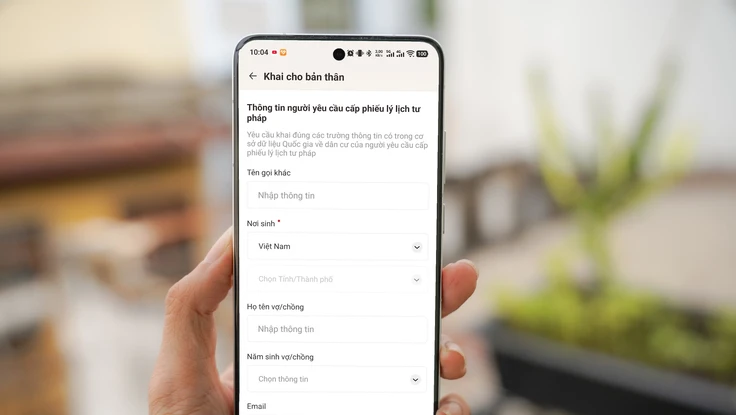 Cách làm phiếu lý lịch tư pháp trên ứng dụng VNeID mới nhất 2026