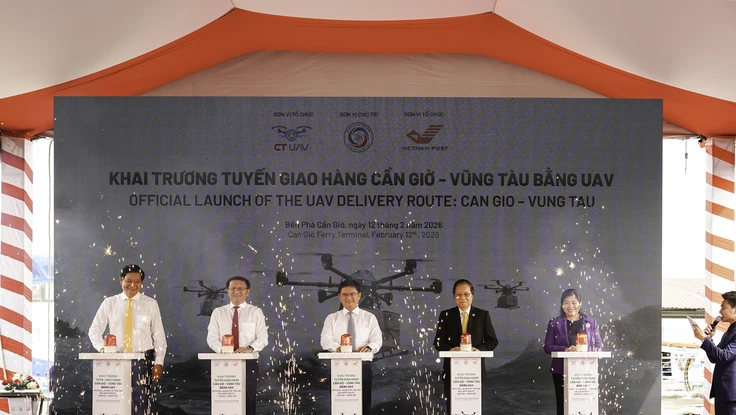 TP.HCM khai trương tuyến giao hàng Cần Giờ – Vũng Tàu bằng UAV