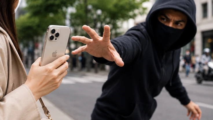 iPhone có thể tự khóa khi bị cướp giật