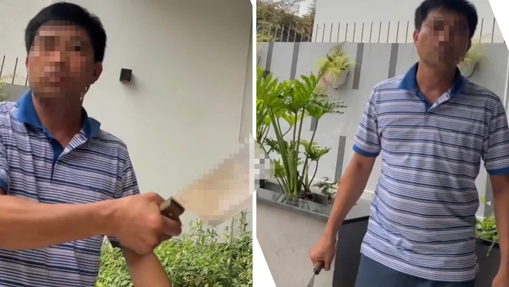 Xác minh clip người đàn ông cầm dao đe dọa thợ khóa ở TP.HCM