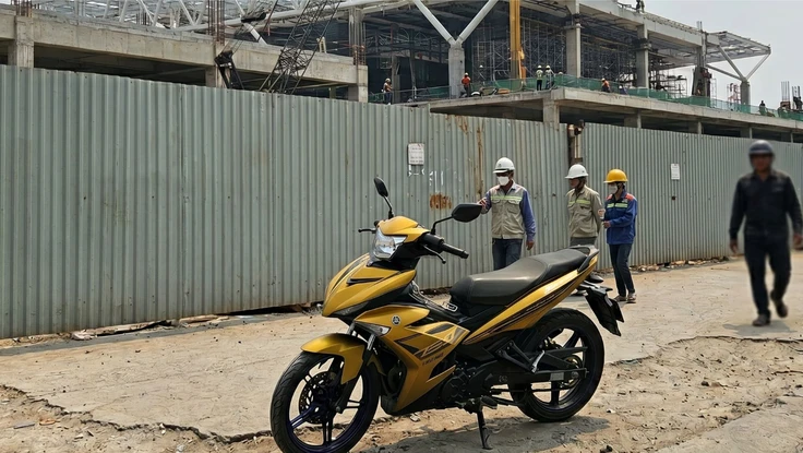 Công an TP.HCM truy tìm người liên quan vụ trộm xe Exciter tại công trình Nhà ga T3