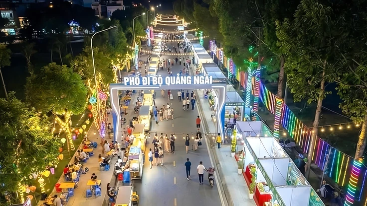 Toàn cảnh khu vực Quảng Ngãi làm phố đi bộ ven sông Trà Khúc