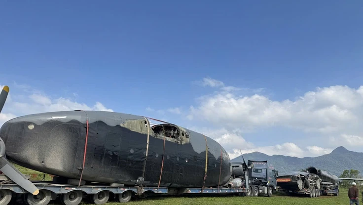 Đưa máy bay C-119 từ Đồng Nai về Quảng Trị trưng bày tại sân bay Tà Cơn