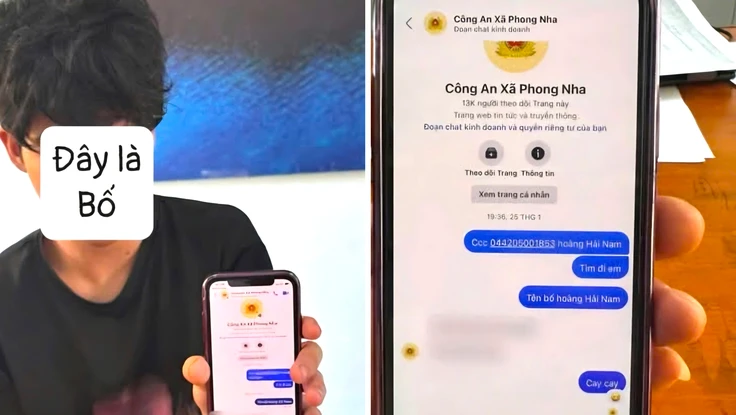 Nam thanh niên nhắn tin thách công an 'tìm được bố' và cái kết