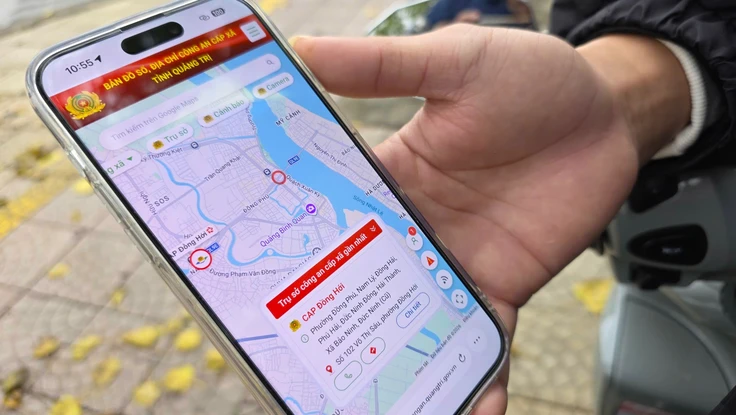 Quảng Trị ra mắt bản đồ số giúp người dân gọi công an cứu trợ khẩn cấp