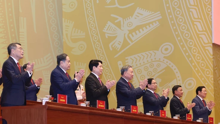 Hình ảnh lãnh đạo Đảng, Nhà nước và các đại biểu trong ngày khai mạc Đại hội XIV